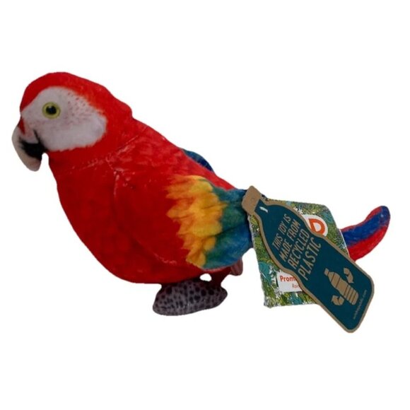 NEW Wild Republic Rainforest Scarlet Red MACAW Plush Toy Bird Stuffed Animal - Picture 1 of 4